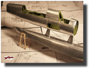 Vought OS2U Kingfisher under construction. Scratch built in aluminum by Rojas Bazán. 1:15 scale. Vought OS2U Kingfisher under construction. Scratch built in aluminum by Rojas Bazán. 1:15 scale.